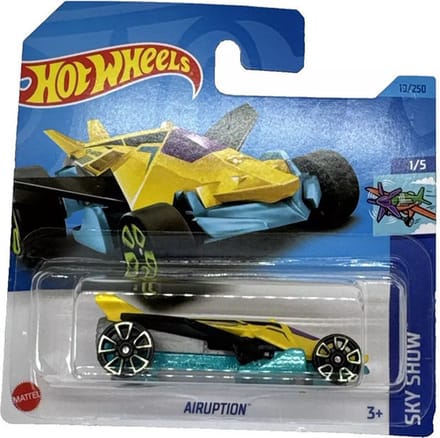 HOT WHEELS AIRUPTION YELLOW/BLEU 19/250 1:64 SKY SHOW 1/5