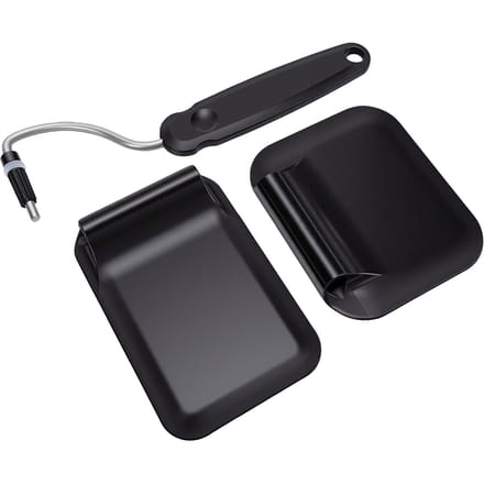 Spatule à Angle Réglable Résistante à la Chaleur Lave-Vaisselle Sécuritaire Spatule de Cuisine pour Cuisson Friture Remuage Grattage noir