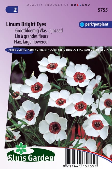Sluis Garden - Vlas Bright Eyes (Linum)