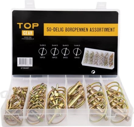Assortiment borgpennen 50-delig