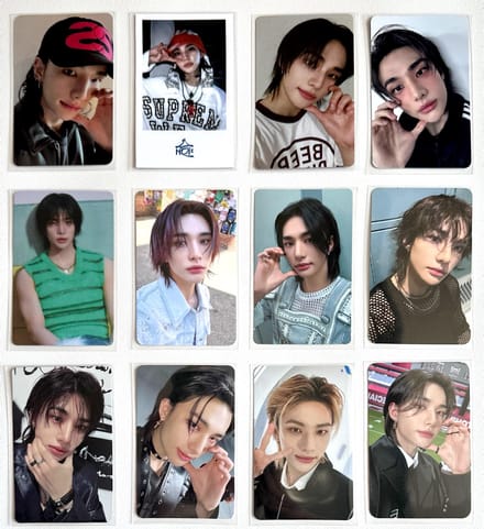 Stray Kids Hyunjin Fotokaart set 8pcs gray