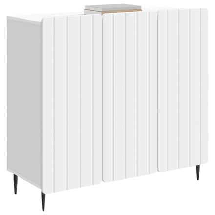vidaXL - Dressoir - Wit - 89 - x - 34,5 - x - 82 - cm - Bewerkt - hout
