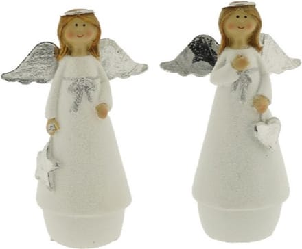 Home Society - Kerst Engeltjes - Staand - Biasca - S - 2 Stuks