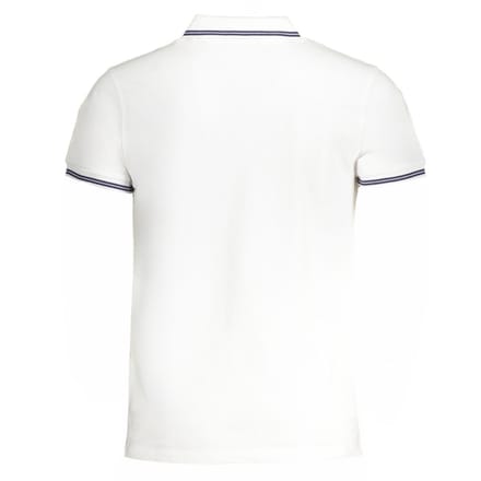 Cavalli Class Tipped Col Blauwe Logo Witte Polo Shirt