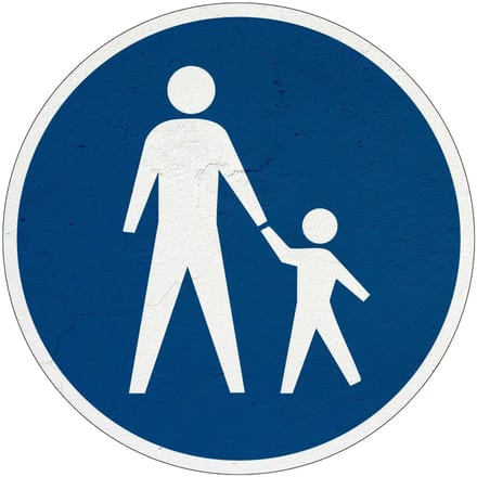Voetpad bord - G7 | Sign Again materiaal | 40 cm