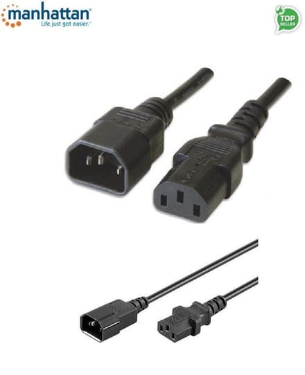 Manhattan Stroomverlengkabel C14 C13 Voor Ups Server Laptop 1M