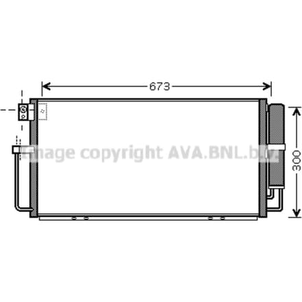 Condensator, airconditioning AVA COOLING SU5064D