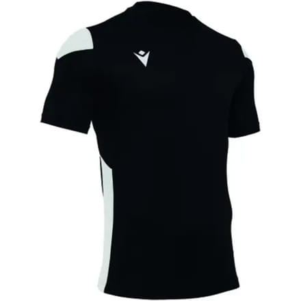 Macron Polis Shirt Korte Mouw Kinderen - Zwart / Wit | Maat: 164
