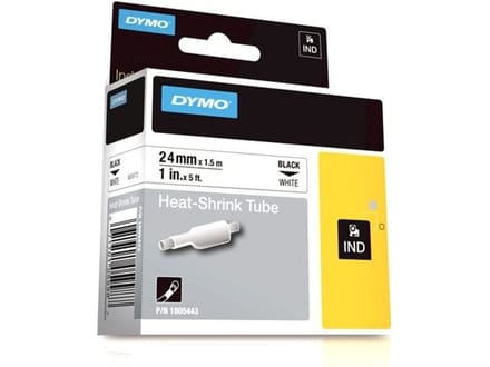 DYMO IND RHINO S0718340 Polyolefine Tapekleur: Wit Tekstkleur:Zwart 24 mm 1.5 m