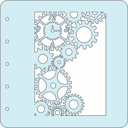 Nellie Snellen Various A6 Stencil Clock