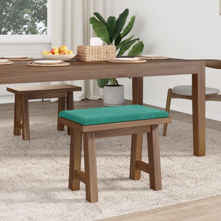 vidaXL - Bankkussen - fluweel - Turquoise - Diepte - 35 - cm