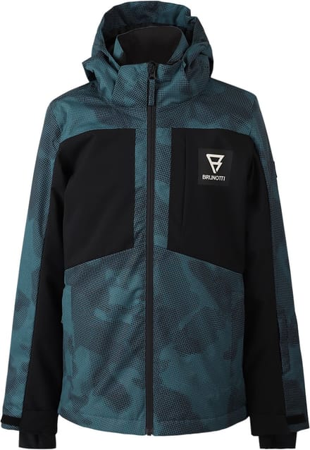 Brunotti Aratiny-Gradient Jongens Wintersport Ski Jas - Groen - 128