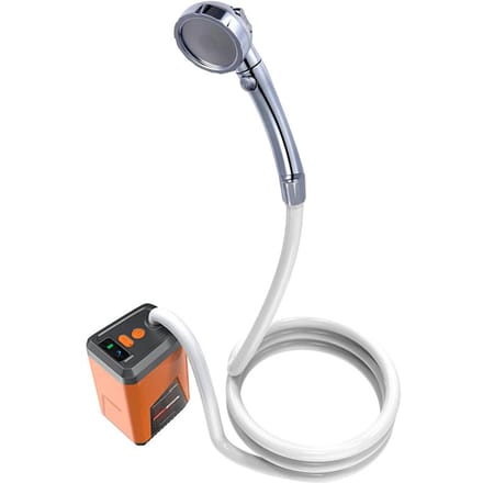 Draagbare kampeerdouche Buiten elektrische douchepomp Oplaadbare batterij aangedreven douche Waterdicht 3 Sprays Modes oranje