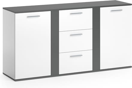 Vicco Novelli Dressoir – 40 x 80 cm met laden Antraciet