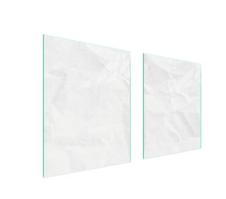 TMK ArtDeko Serie - Glas Beschermplaat - 85x52 cm - Wit - Veilig