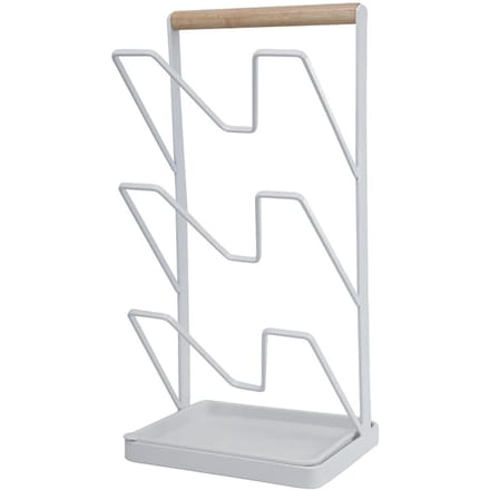 3 Laags Dekselhouder Verticaal Deksel Afdruiprek Opbergrek Snijplank Organizer white