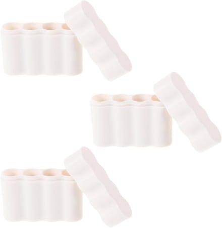 Draagbare Batterij Organizer - Batterijhouder Set - Reis Opslag - Waterdicht Stofdicht - 3 Stuks - Wit