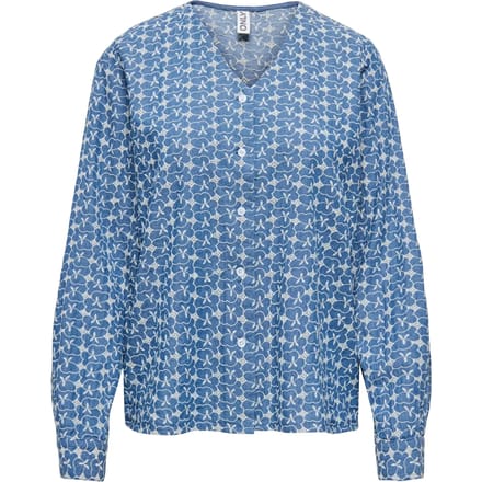 ONLY - ONLELVIRA LS PRINT DNM SHIRT GUA - Dames - Blouses