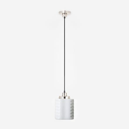 Hanglamp aan snoer De Klerk 20's Nikkel - Art Deco Trade