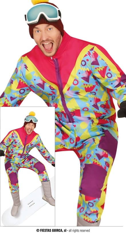 Foute Ski Overall Happy Heren - Maat L