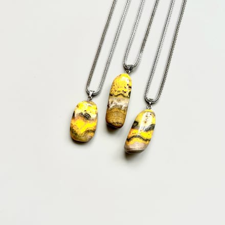 Gemstone ketting Bumblebee jaspis