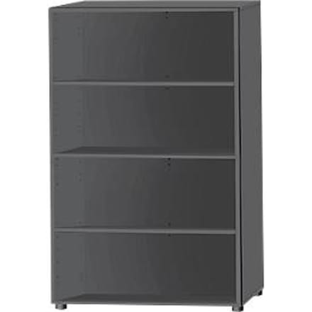 Schäfer Shop Select stellingkast, 4 OH, B 800 x D 420 x H 1514 mm, grafiet