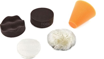 HBM 5 Delige 75 mm. Polijstset voor de HBM Profi Polijstmachine, Schuurmachine op Accu - 75 mm