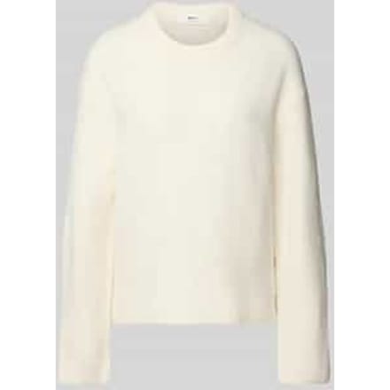 Oversized gebreide pullover met linnen