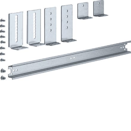Hager Universeel DIN Rail Bevestiging 500mm Staal 2 Veld Kit - UZ02B3