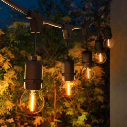 Ledvion - Prikkabel Lichtsnoer Buiten 40M - E27 Fitting - Koppelbaar - Incl. Stekker - Tuinverlichting