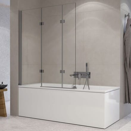 Sturotec 3030 bath attachment with 2 folding elements 120 x 140 cm with nano coating R-SN-BS120