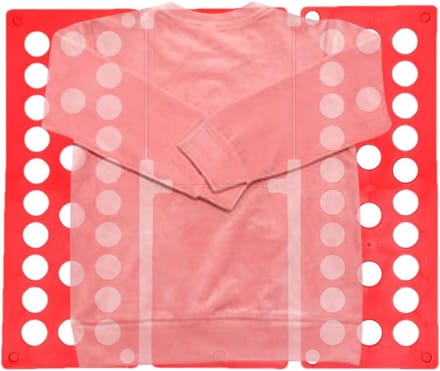 Kleding Vouwplank - Vouw Helper - Efficiënt Organiseren - Aanpasbaar Ontwerp - 40x48 cm - Rood