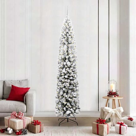 vidaXL - Kunstkerstboom - Groen - 210 - cm - PVC - en - Staal - en - Kunststof