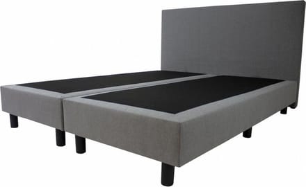 Boxspring Basic  2-persoons 140x200 cm Grijs stof