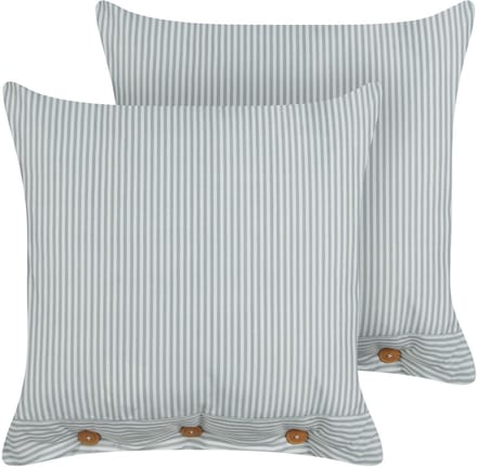 SEBRINE - Sierkussen set van 2 - Mintgroen - 45 x 45 cm - Polyester