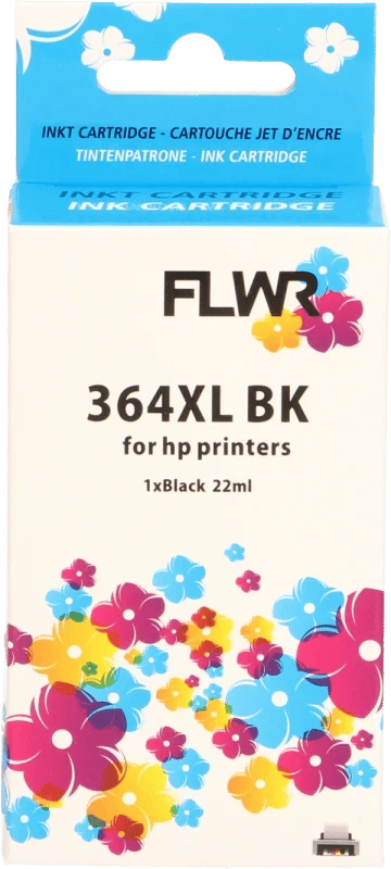 FLWR - Inktcartridge / 364XL zwart - Geschikt voor HP