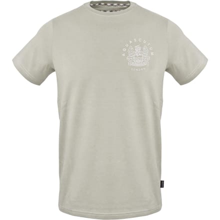 Aquascutum Effen Heren Logo T-Shirt (Grijs)