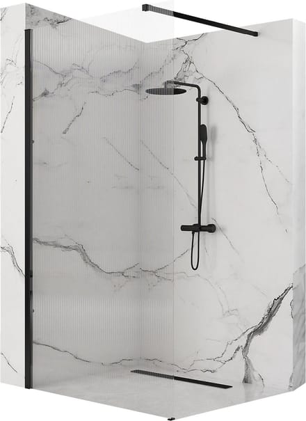 Rea Aero Intimo Black 100 - Douchewand - 100 cm - Zwart