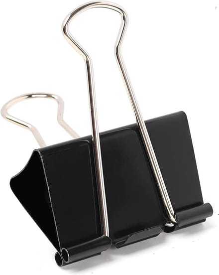Papier clips - stationaire klemclips 32MM met opbergdoosje