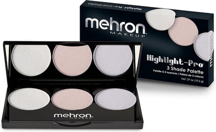 Mehron - Professional Make-up Artist - Highlighter Palet - 3-kleuren - Cool