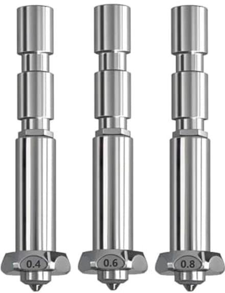 Solidchoice - Set van 3 Hoge Doorstroom Nozzles voor 3D Printers