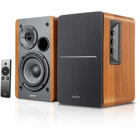 Edifier R1280Ts - 2.0 4" Active Bookshelf Speakers - 42W - Brown