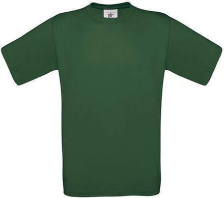 B&C Exact 150 Kids T-shirt Bottle Green Maat 7/8 (onbedrukt - 5 stuks)