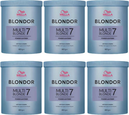 Wella Blondor Multi Blonde Lightening Powder Six Pack - 6x800gr