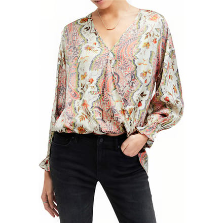 AllSaints Penny Cascade Top Spring Green Taglia: 2 | Magliette intime Outlet | Donna | Ciano