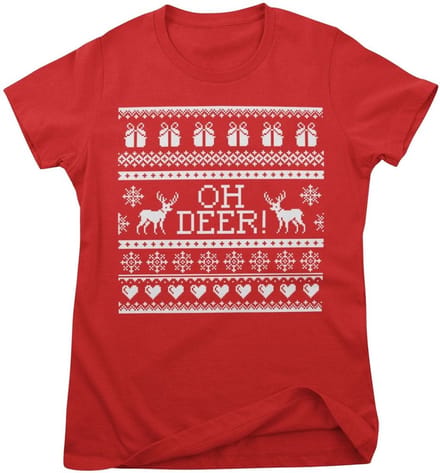 Hybris Dames Oh Deer Girly T-shirt SH-5-16091-H87-17