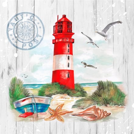 Servetten 20pcs / 33 x 33cm, Lighthouse