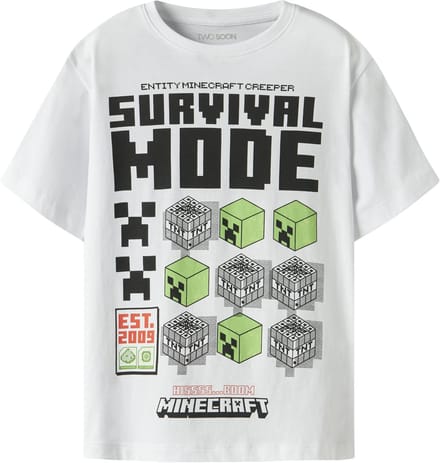 NAME IT - TKMPABU MINECRAFT NREG SS TOP NOOS BFU - Jongens - T-shirts