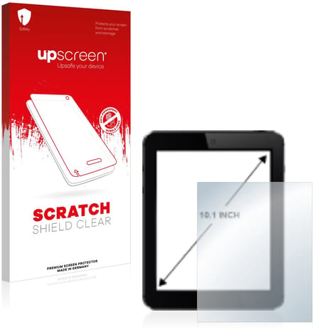 upscreen - Screenprotector voor Tablets mit 10.1 inch Schermen [221 mm x 130 mm, 15:9] - Folie Beschermfolie transparant