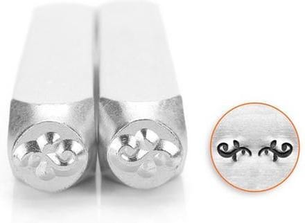 Slagstempelset ornament K | Hoogte 6mm